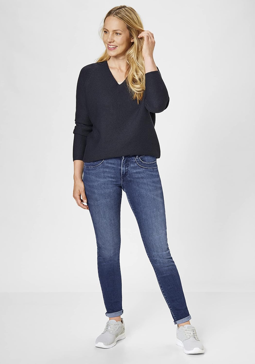 PADDOCK'S Shape Denim Röhrenjeans mit Stretch Lucy Blau 34W / 32L, Blau 34W / 32L