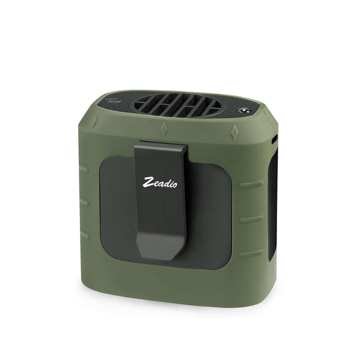Zeadio Taillenclip-Ventilator, 3 Geschwindigkeiten, 10000mAh freihändiger tragbarer Halskettenventil