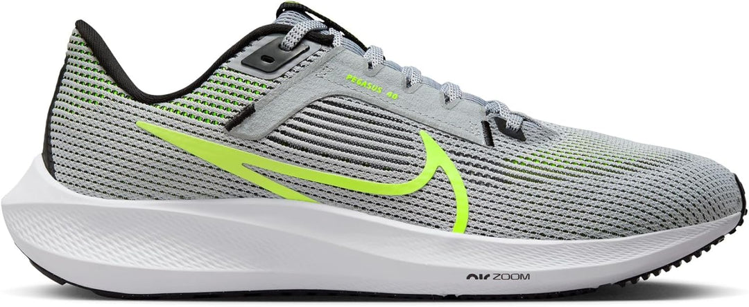 Nike Herren Air Zoom Pegasus 40 Sneaker 42.5 EU Wolfgrau Schwarz Weiss, 42.5 EU Wolfgrau Schwarz Wei