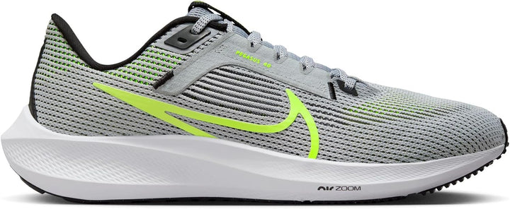 Nike Herren Air Zoom Pegasus 40 Sneaker 42.5 EU Wolfgrau Schwarz Weiss, 42.5 EU Wolfgrau Schwarz Wei