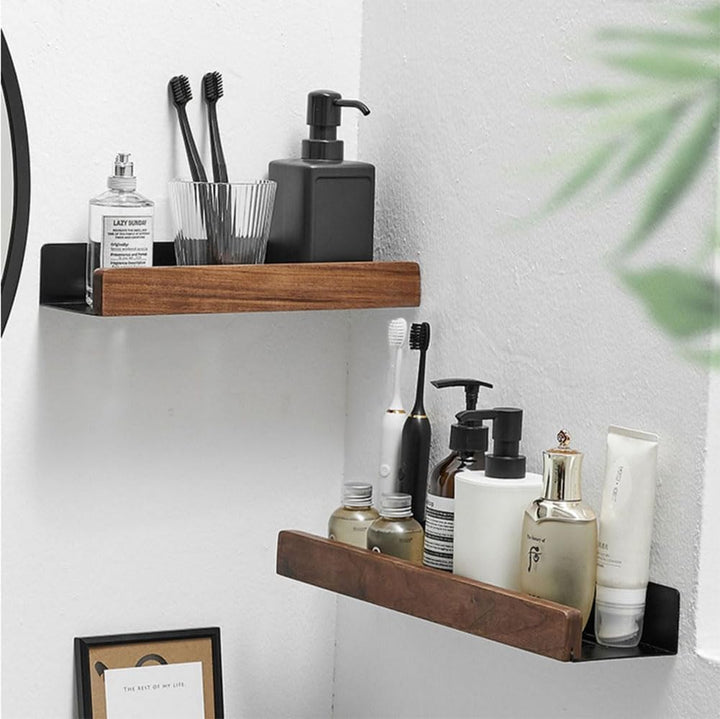 An der Wand montiert Schwimmend Metallregal Ledge,Weiss Badezimmer Regal Wandhalterung Regal dekorie