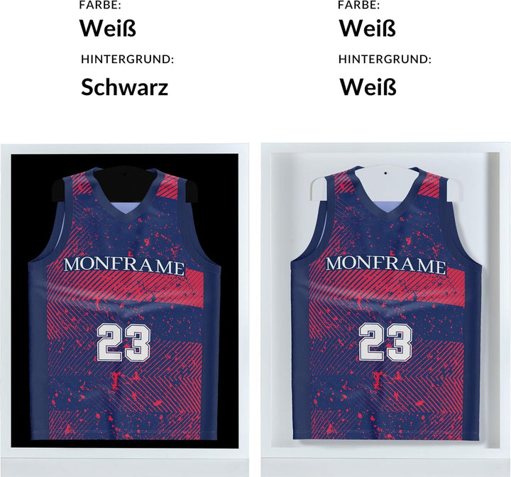 Trikotrahmen mit Drehtür | Weiss-Schwarz | 70x90 cm Objektrahmen | magnetischer Verschluss, schnelle