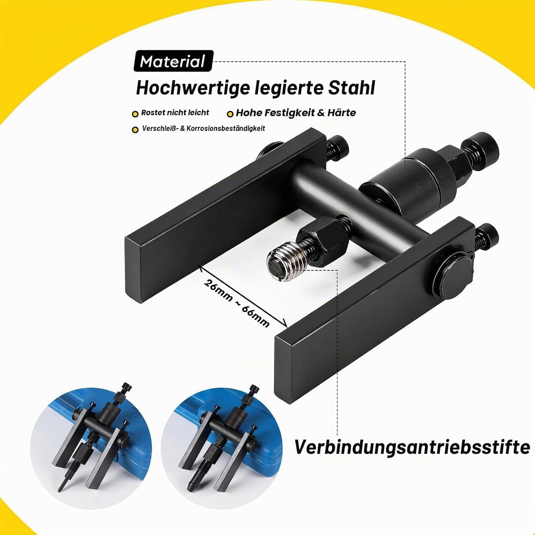12 TLG Innenlager Abzieher 8–32 mm Kugellagerabzieher Set Motorrad, 12 Tlg