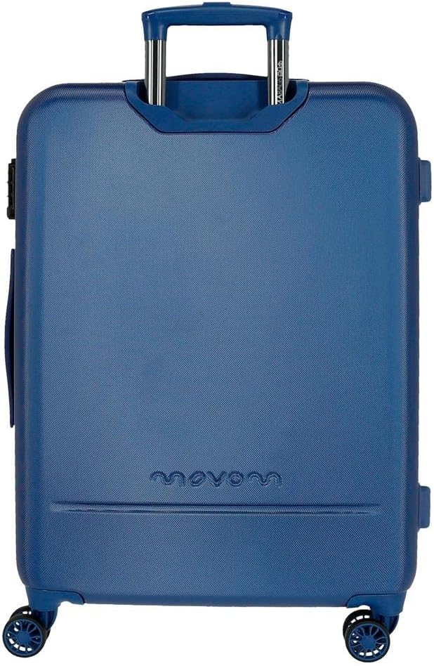 MOVOM Galaxy Kofferset Schwarz 55/68/78 cm starres ABS Seitenkombinationsschloss 217L 11,5 kg 4 Roll