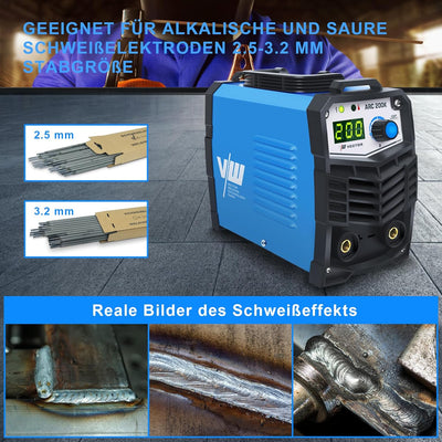 Elektroden Schweissgerät 200 A, MMA Inverter Schweissgerät, Elektroden ARC Welder, ARC200K Elektro S