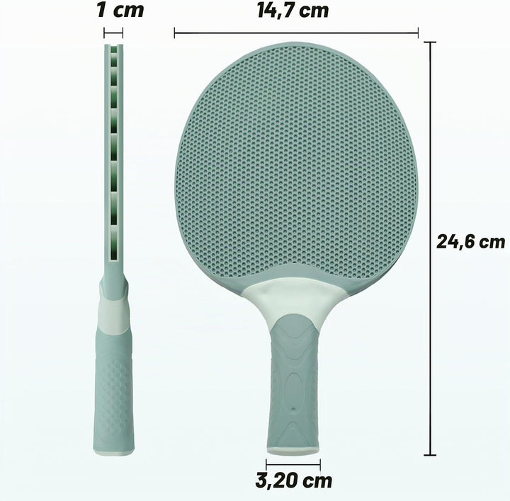 Senston Tischtennisschläger Set, professionelle Tischtennisschläger mit 3 Bällen, Ping Pong Paddel S