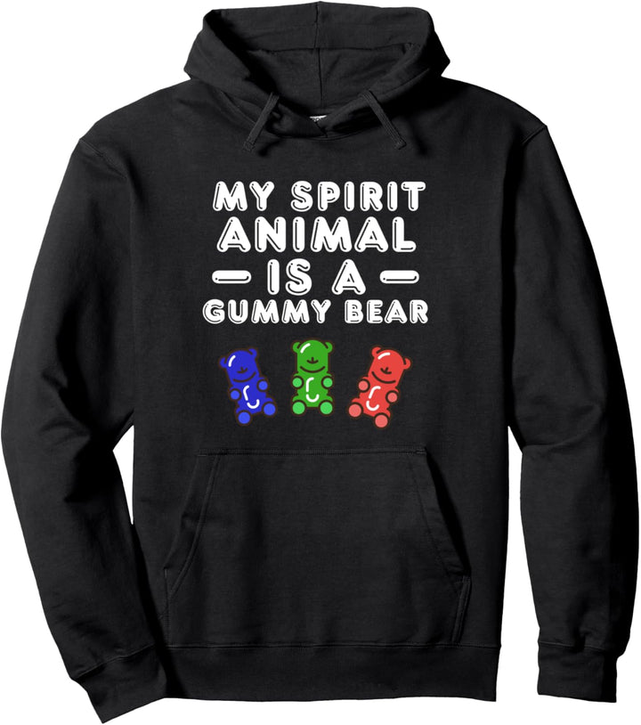 Mein Geist Tier ist ein Gummibärchen Spass bunte Süssigkeit Pullover Hoodie