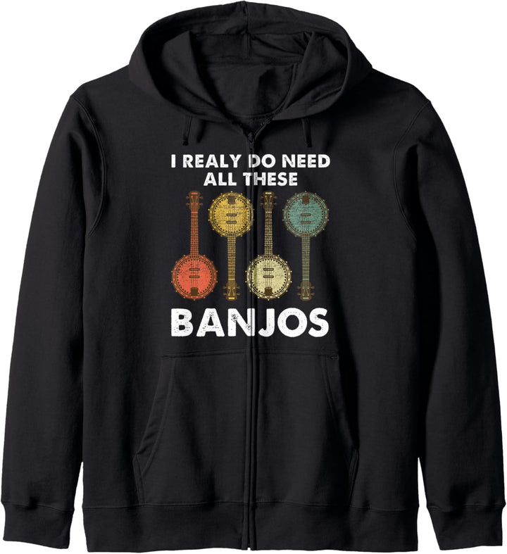 Banjos Musikinstrument Bluegrass Zupfinstrument Countrymusik Kapuzenjacke