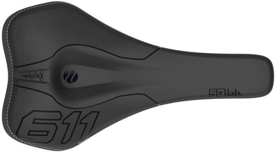 SQlab 611 Ergowave S-Tube, MTB Tech & Trail Fahrradsattel 15 cm Schwarz, 15 cm Schwarz