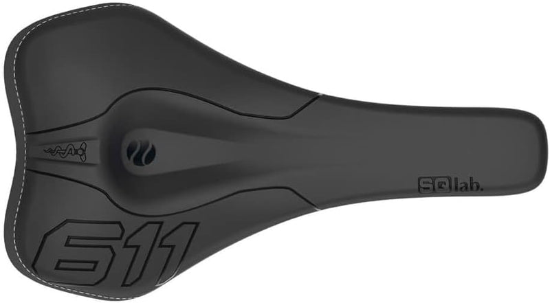 SQlab 611 Ergowave S-Tube, MTB Tech & Trail Fahrradsattel 15 cm Schwarz, 15 cm Schwarz