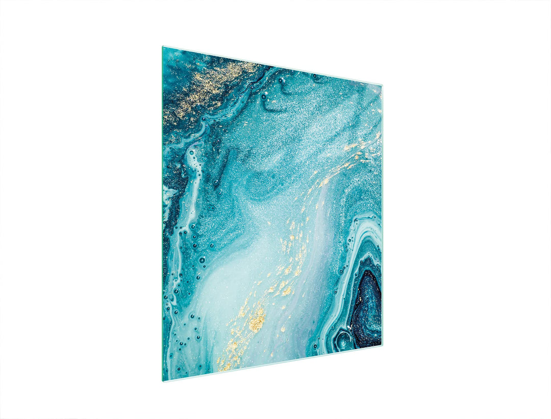 DarHaus Herdabdeckplatte einteilig 45x52 cm Ceranfeld Abdeckung Glas Spritzschutz Abdeckplatte Glasp