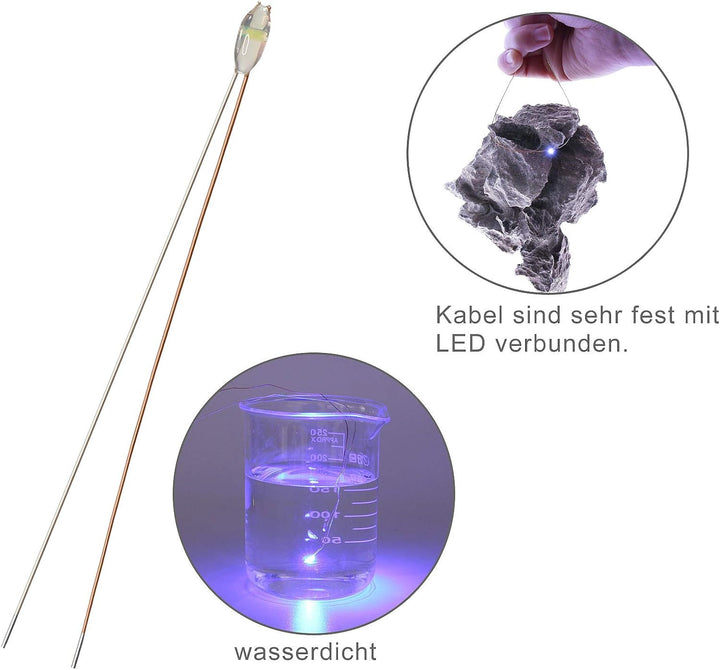 Evemodel 240Stk. Vorgelötet Micro Wasserdicht SMD Led Gemischte Farbe Bauform 0603 20cm