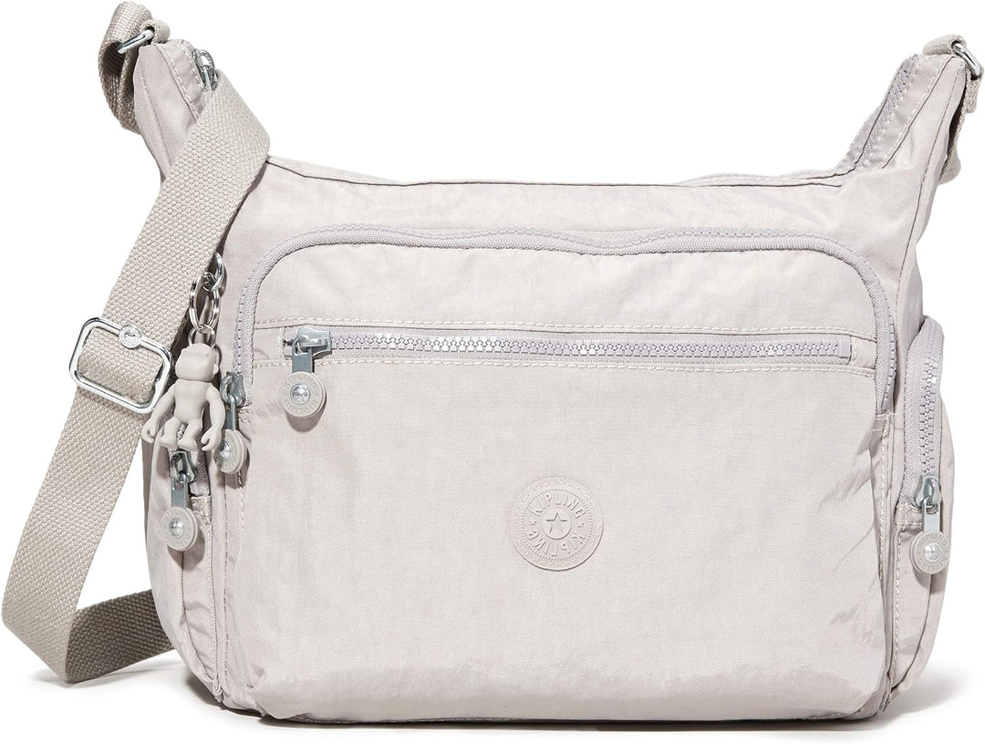 Kipling Damen Gabbie Crossbody, Grey Grau, 35.5x30x18.5 cm (B x H x T) Damen Creativity L Pouches/Ca
