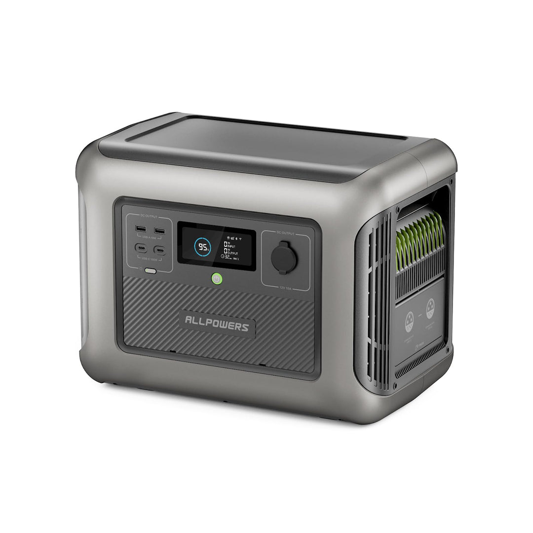 ALLPOWERS Zusatzbatterie B1000 für R1500 / R2500 Tragbares Powerstation, Solargenerator 1152Wh LiFeP