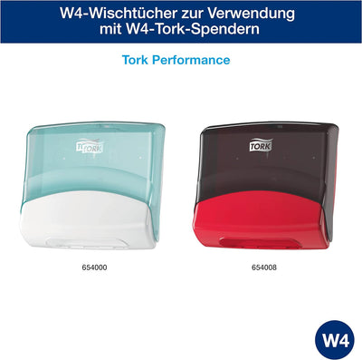 Tork Extra Starke Reinigungstücher Blau W4, stark und saugfähig, 1 × 105 Tücher, 530279