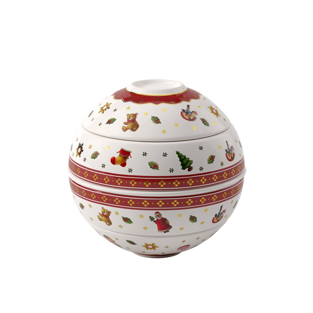 Villeroy & Boch – Toy's Delight La Petite Boule, Geschirrset Porzellan, Weihnachtsgeschirr, Schalens