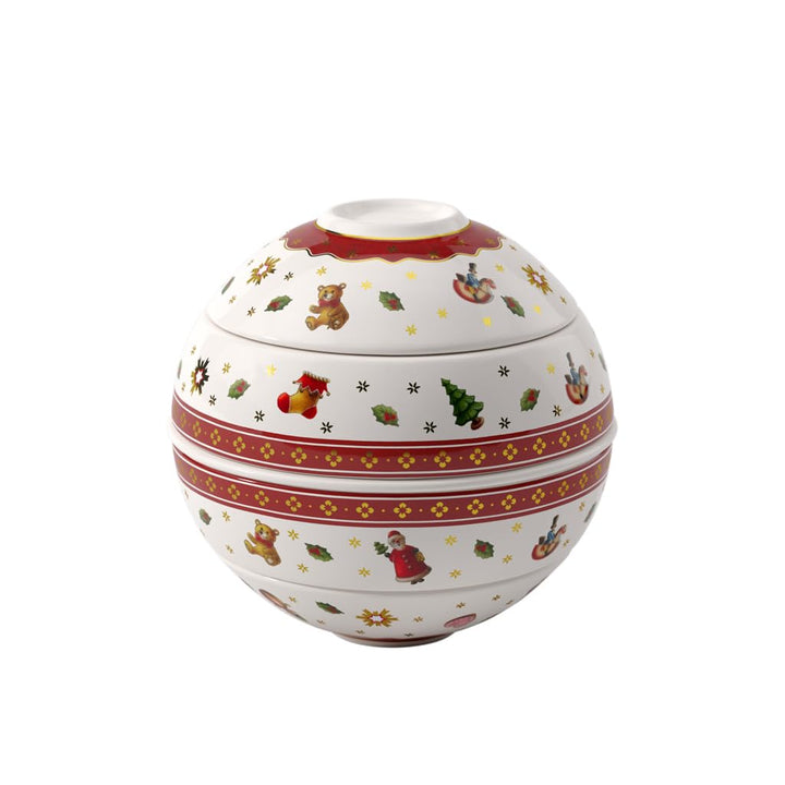 Villeroy & Boch – Toy's Delight La Petite Boule, Geschirrset Porzellan, Weihnachtsgeschirr, Schalens