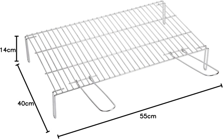 Sauvic 02450-Grillrost mit Füssen, 55 x 40 cm., stahl