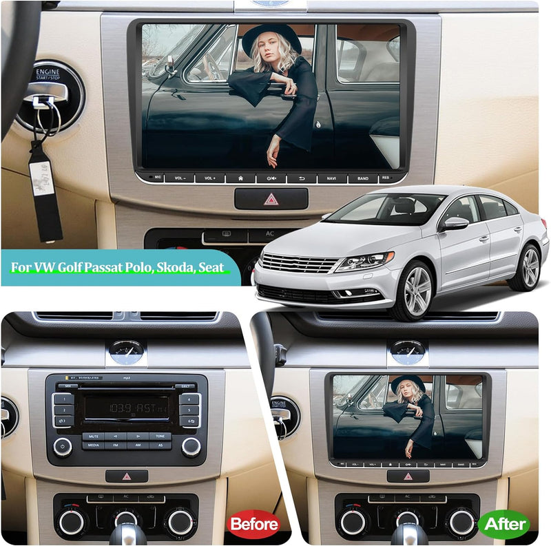 Android Autoradio für VW Golf 5 6 MK5 MK6 Caddy Beetle Jetta Passat Polo Tiguan Touran RCD 330 360 /