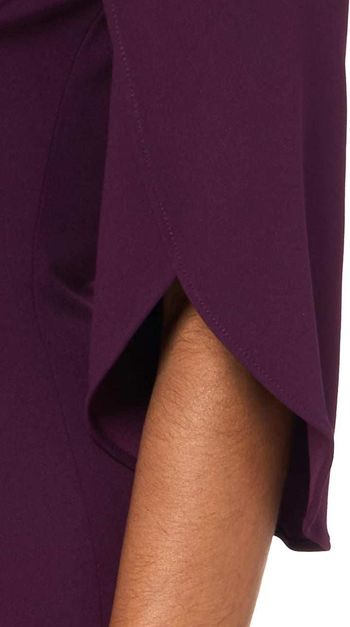 Tommy Hilfiger Damen Flutter Sleeve Scuba Dress Kleid 32 Bernstein, 32 Bernstein