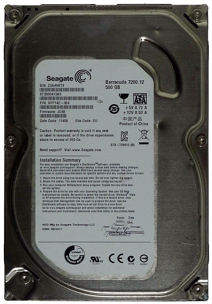 Seagate ST3500413AS Barracuda 7200.12