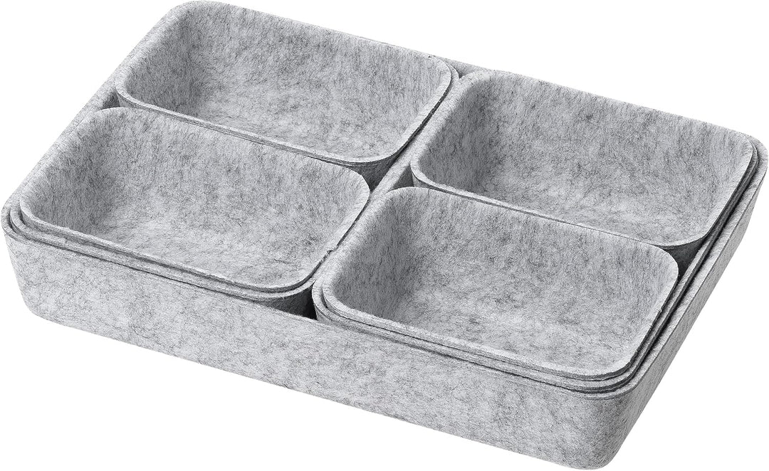 helit H6131082 - Schubladen Organizer the organizer, 7-teilig, Filz, Aufbewahrungsbox