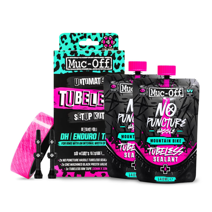 Muc-Off Unisex – Erwachsene accessorio Ultimate tubeless Setup kit Fahrradzubehör, Mehrfarbig, Unica