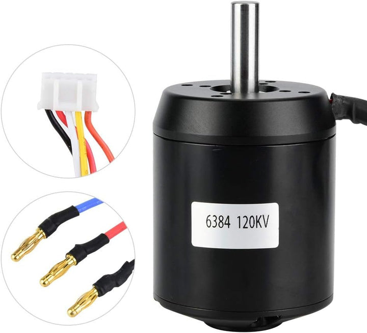VOBOR 6384 120KV Motor BLDC Outrunner Brushless,BLDC Outrunner Sensored Kompatibel mit Elektro-Balan
