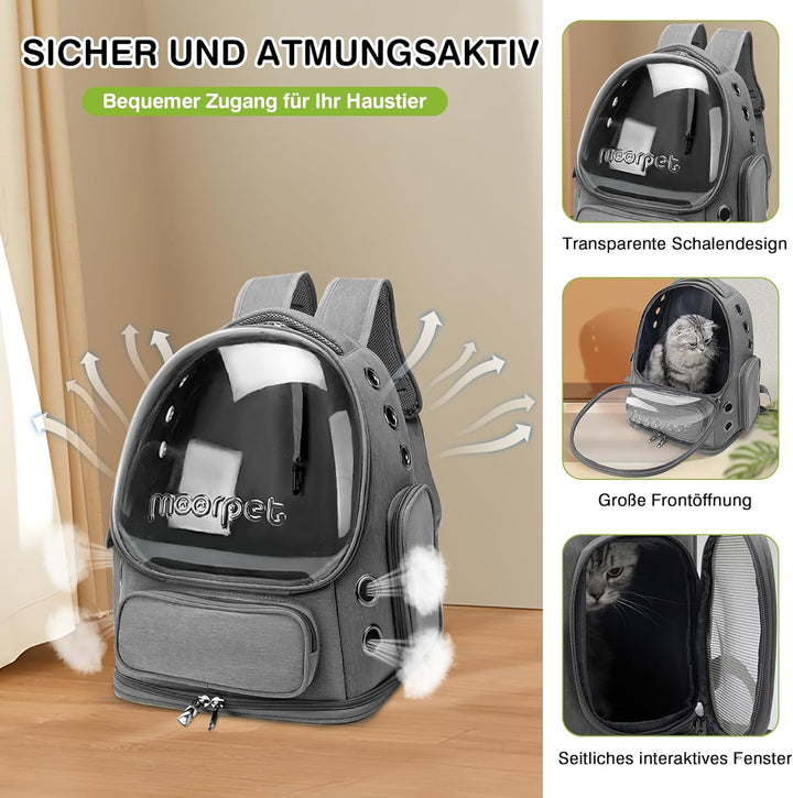 ALLSOPETS Katzenrucksack Träger Innovativer Reisender Bubble Rucksack Tragbar Haustierträger für Kat