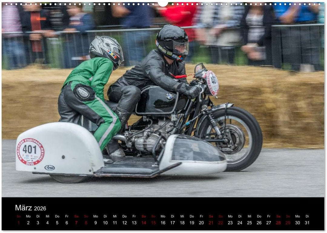 Motorsport Klassiker (hochwertiger Premium Wandkalender 2026 DIN A2 quer), Kunstdruck in Hochglanz: