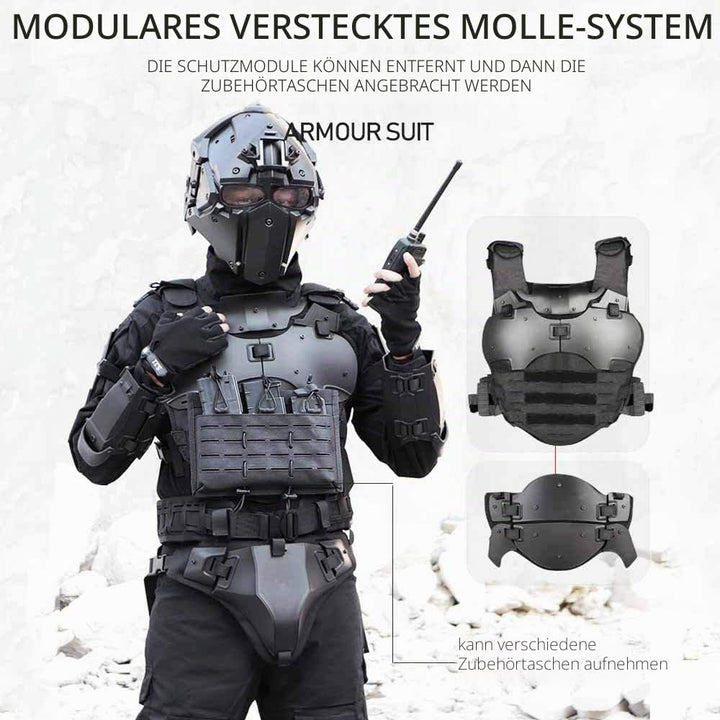 N/W Airsoft Tactical Armor Set, Einstellbarer taktischer Molle-Brustschutz, Einstellbarer Kampfgürte