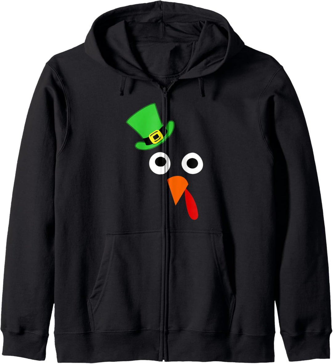 Funny Irish Turkey Face Thanksgiving Kapuzenjacke