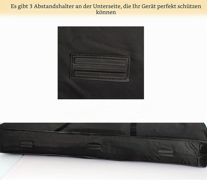 AKOZLIN Tragbare gepolsterte Tastatur-Tasche mit 88 Tasten, Masse: 137,4 x 17 x 33,5 cm, elektrische
