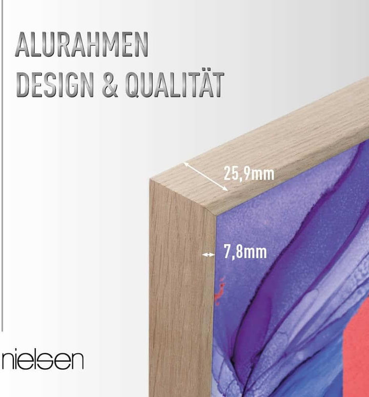 nielsen Aluminium Bilderrahmen Alpha, 24x30 cm, Eiche Eiche 24 x 30 cm, Eiche 24 x 30 cm