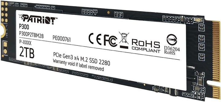 Patriot P300 M.2 PCIe Gen 3x4 2 TB SSD 2 TB Single