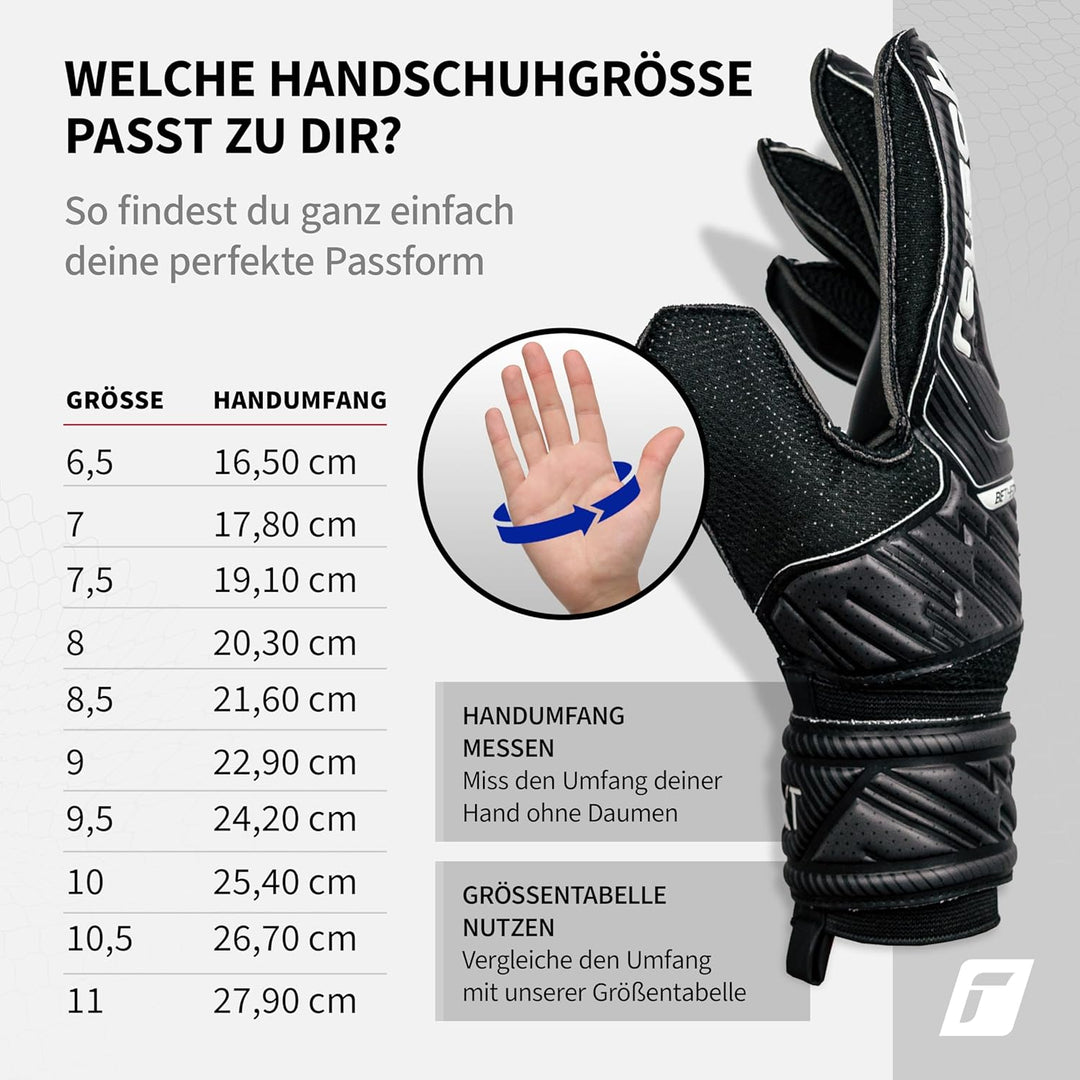 Reusch Herren Attrakt Unisex Torwarthandschuhe mit Aussennaht Schnitt und Solid Belag, Geeignet für