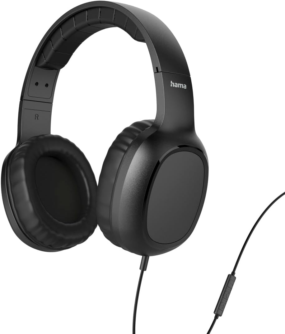 Hama Kopfhörer mit Kabel Fun II, On Ear (3,5mm Klinke, Headset mit Mikrofon, einstellbares Kopfband,