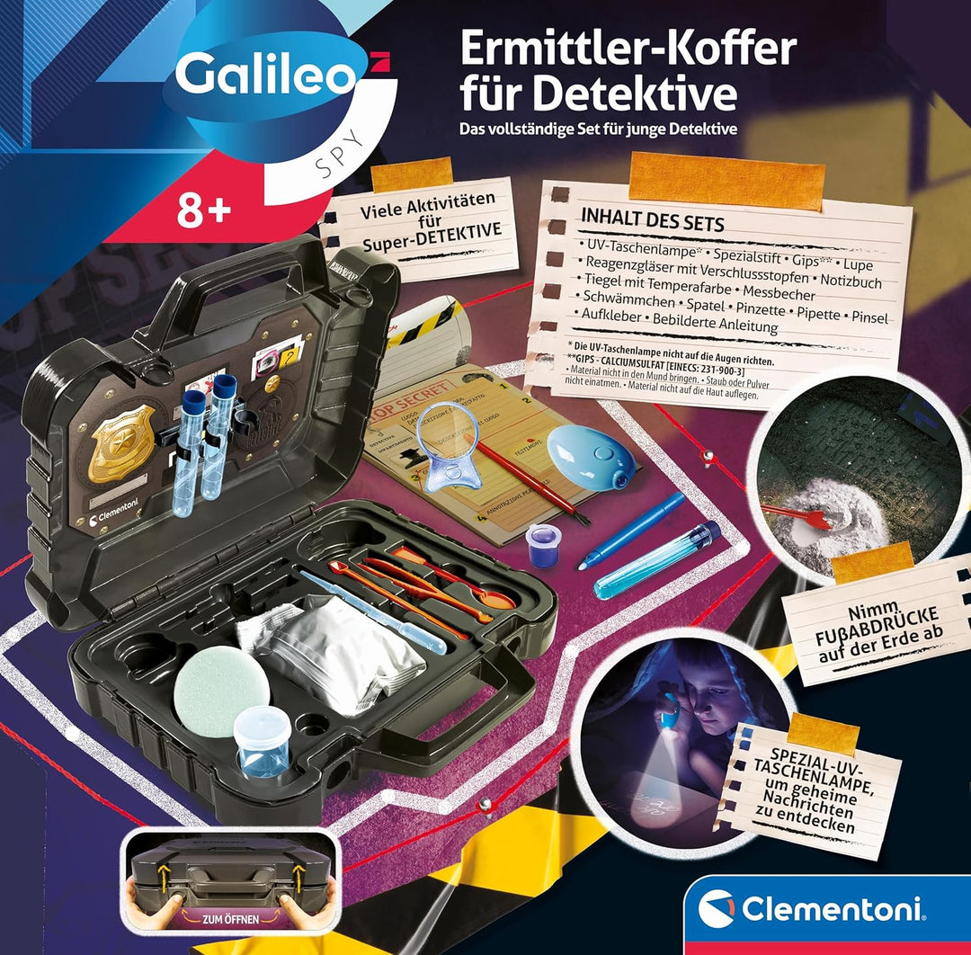 Galileo Spy Ermittler-Koffer für Detektive &amp; Geheimagenten - Spannendes Detektiv-Set - Spielzeug für