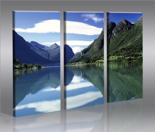 islandburner Bild Bilder auf Leinwand Norwegen Fjorde XXL Poster Leinwandbild Wandbild art up your l