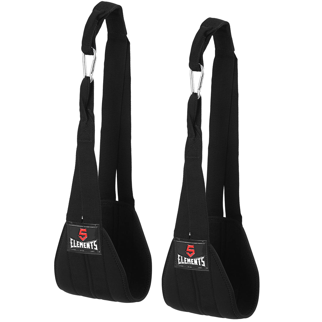 5 ELEMENTS Premium Bauchmuskelschlaufen Ab Straps Slings Armschlaufen Bauchtraining Klimmzugstange B