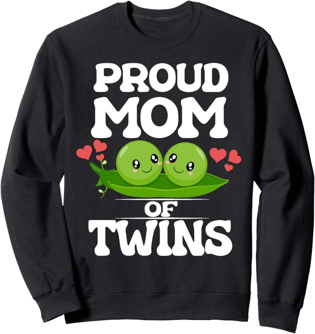 Proud Mom Of Twins Hearts Sweatshirt