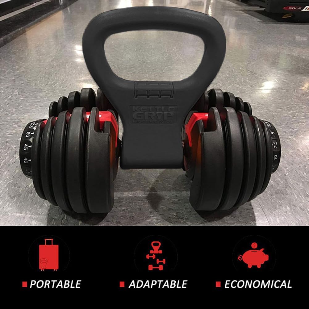 Kettlebell Grip Adjustable Portable Weight Travel Workout Equipment Gear for Gym Weights Bag, Crossf