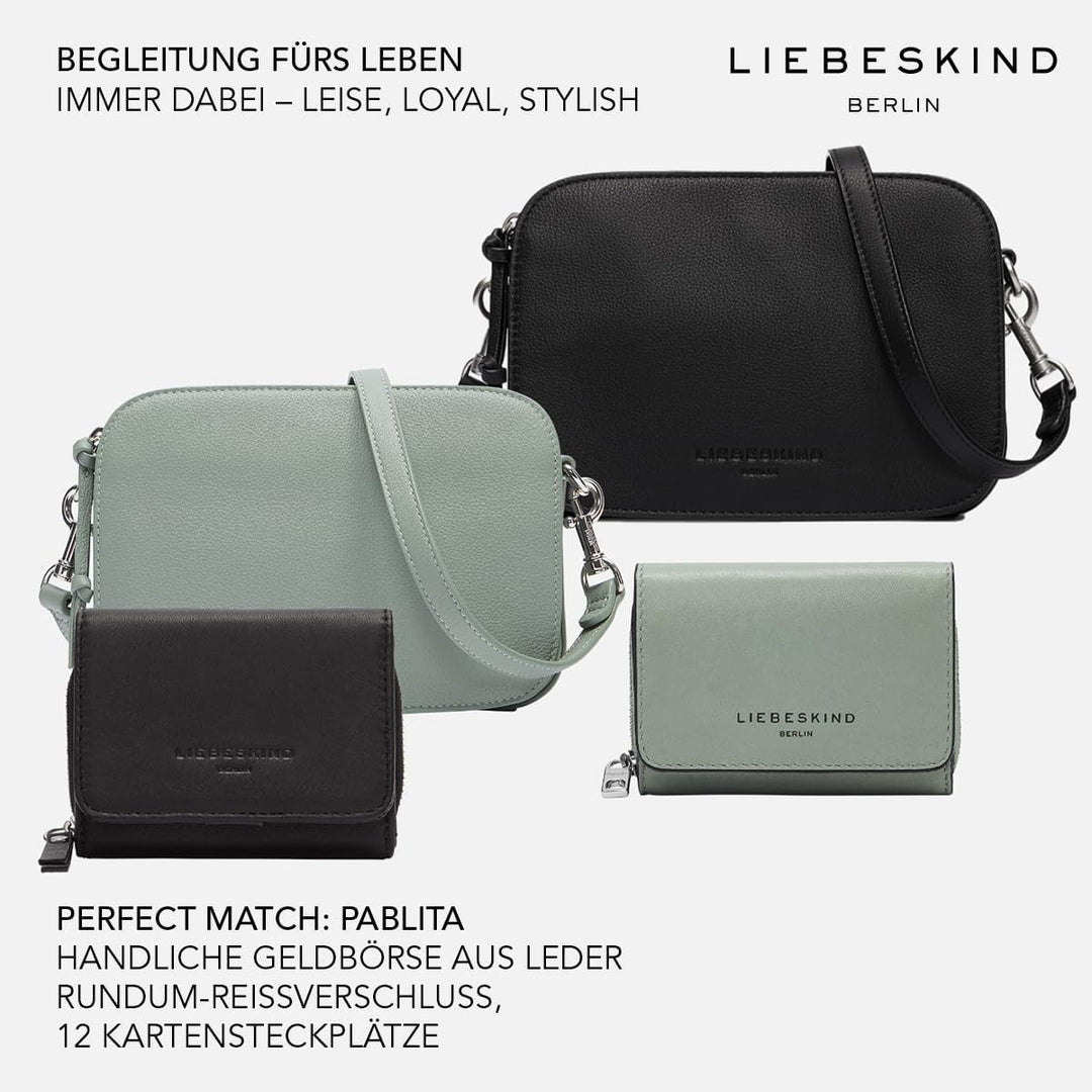 Liebeskind Berlin Croco Luka Crossbody, Small (HxBxT 14.5cm x 20.5cm x 7cm), Matcha