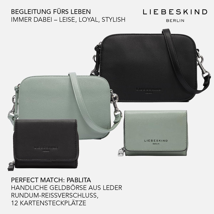 Liebeskind Berlin Croco Luka Crossbody, Small (HxBxT 14.5cm x 20.5cm x 7cm), Matcha