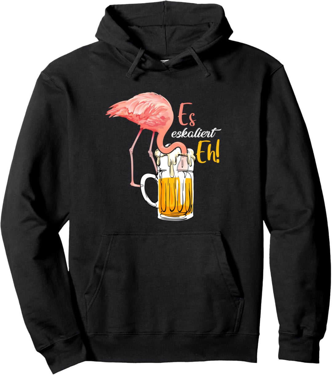 es eskaliert eh Suff outfit Biersprüche Schnaps Saufen Pullover Hoodie