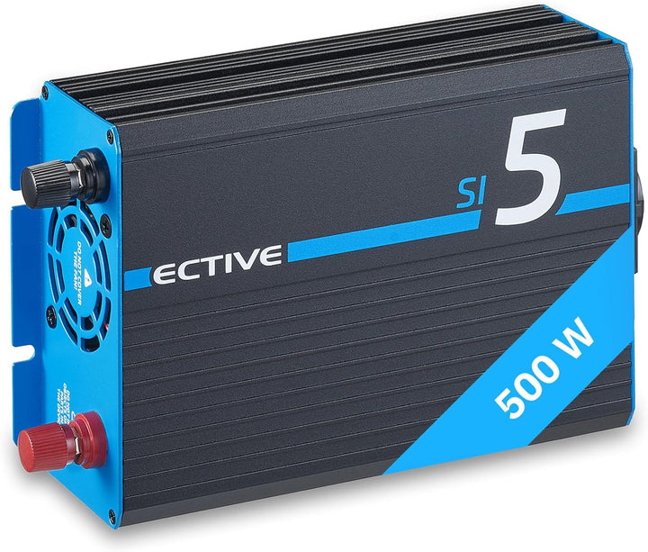 ECTIVE Reiner Sinsus Wechselrichter SI5-500W, 12V auf 230V, USB, Überlastschutz, Überhitzungsschutz,