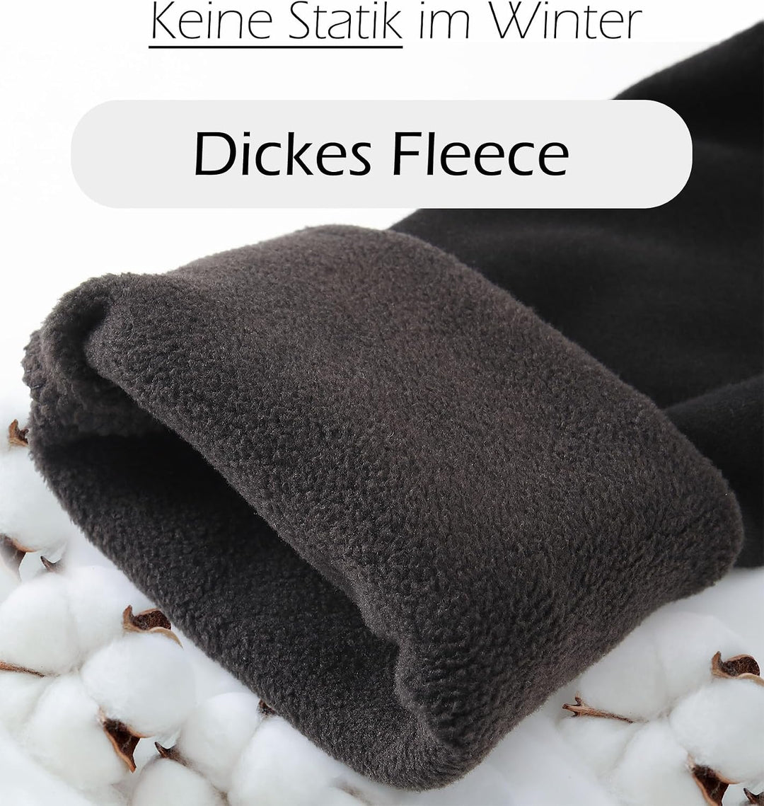 ACHTELEPHS Gefütterte Thermounterwäsche Set aus Baumwolle - Extra Warme Herren Funktionsunterwäsche