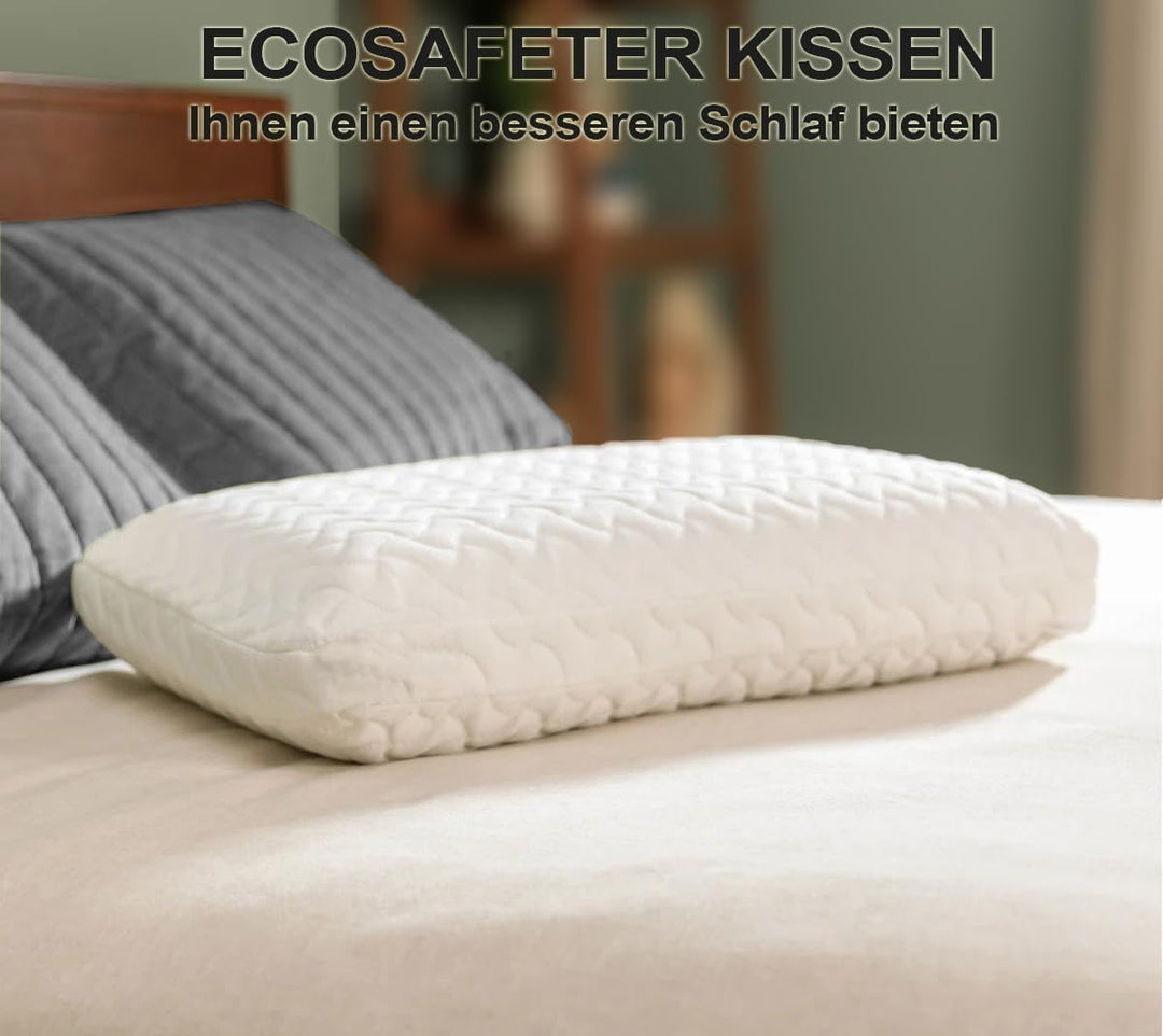 Memory Foam Kissen Kopfkissen für erholsamen Schlaf- Ergonomisches Nackenstützkissen mit Hoher Dicht