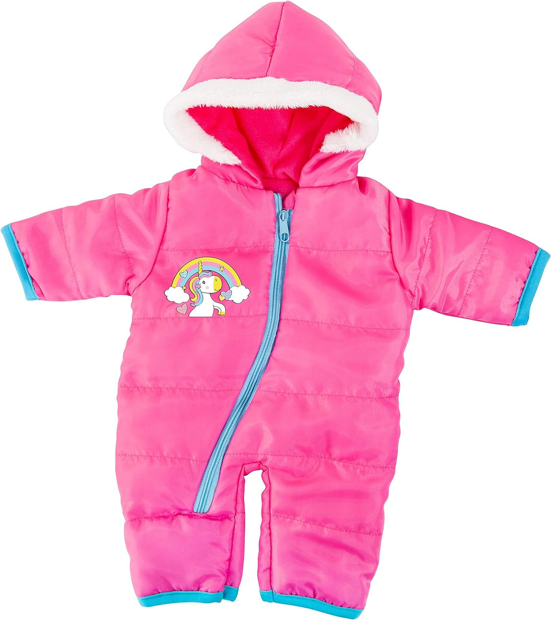 Bayer Design 84681AA Puppenkleidung für 40-46cm Puppen, Schneeoverall, Schal und Mütze, Winterset, O
