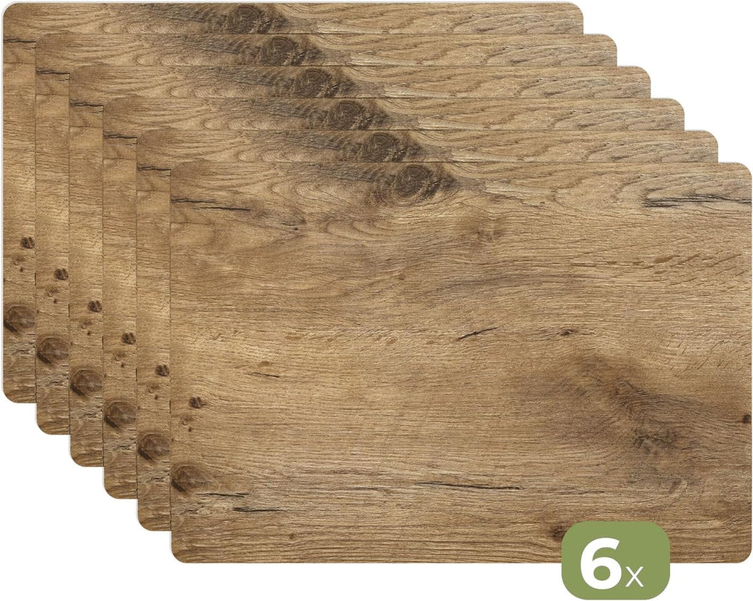 KitchenYeah© Platzsets Abwaschbar 6-Teilig 45x30 cm Tischsets Platzdeckchen Platzset Unterlage Tisch